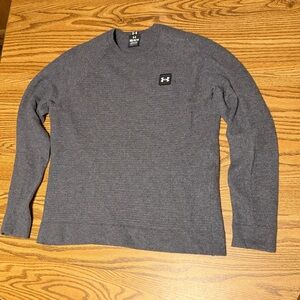 Under Armour UA Grey 70% Wool, 30% Cashmere crew Neck Long sleeve Sweater